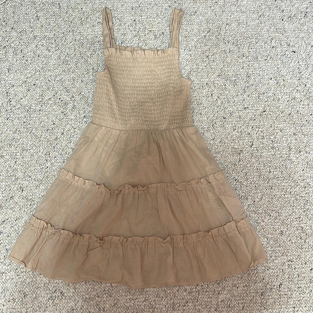 Wild fable mini ruffle dress size XS, cream color